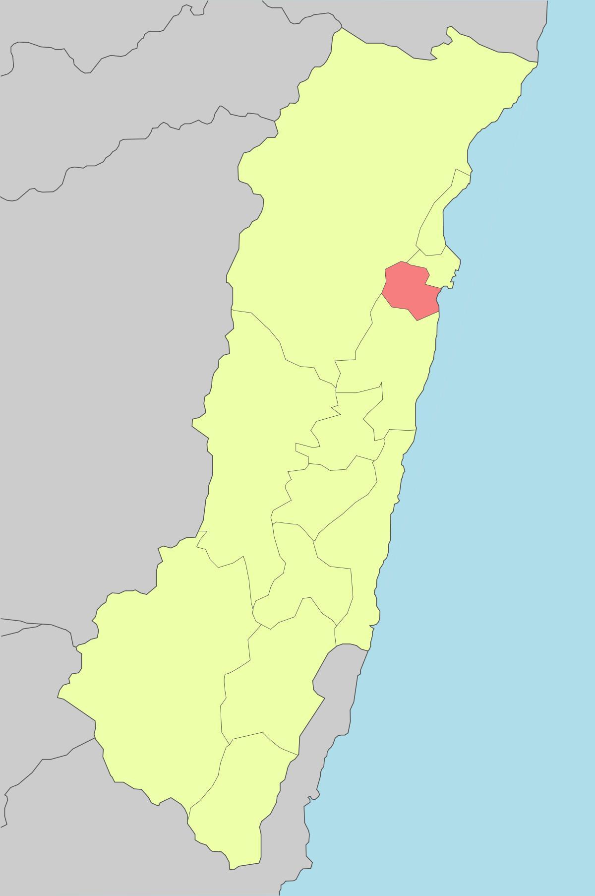 Karte von hualien Taiwan