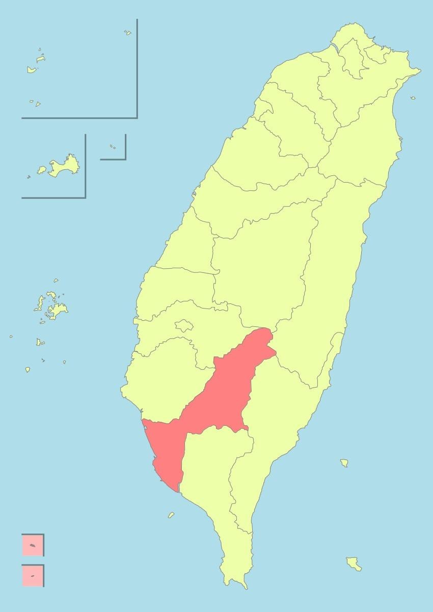 Karte von kaohsiung (Taiwan)
