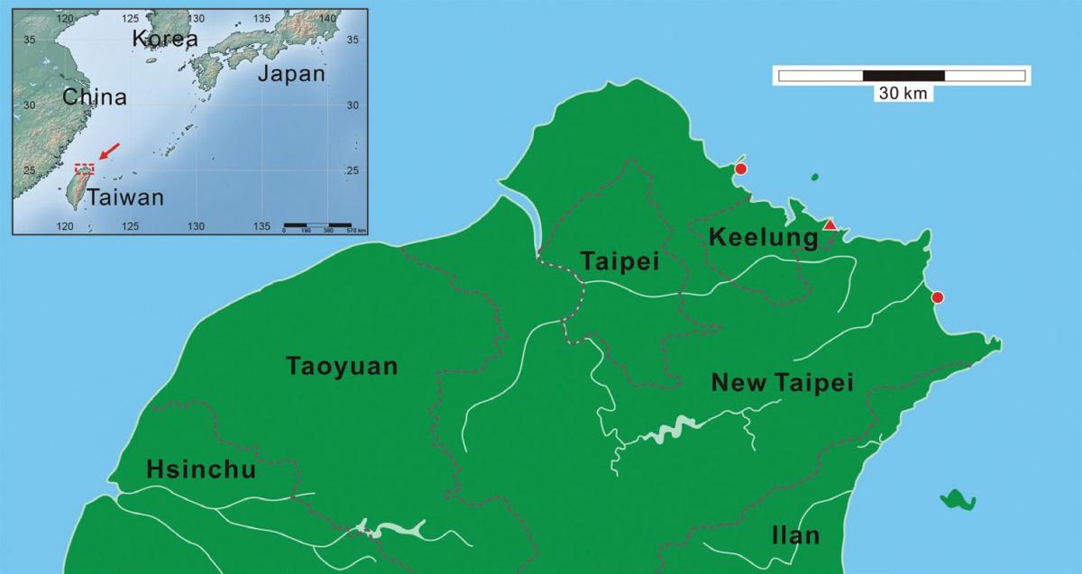 northern Taiwan Karte