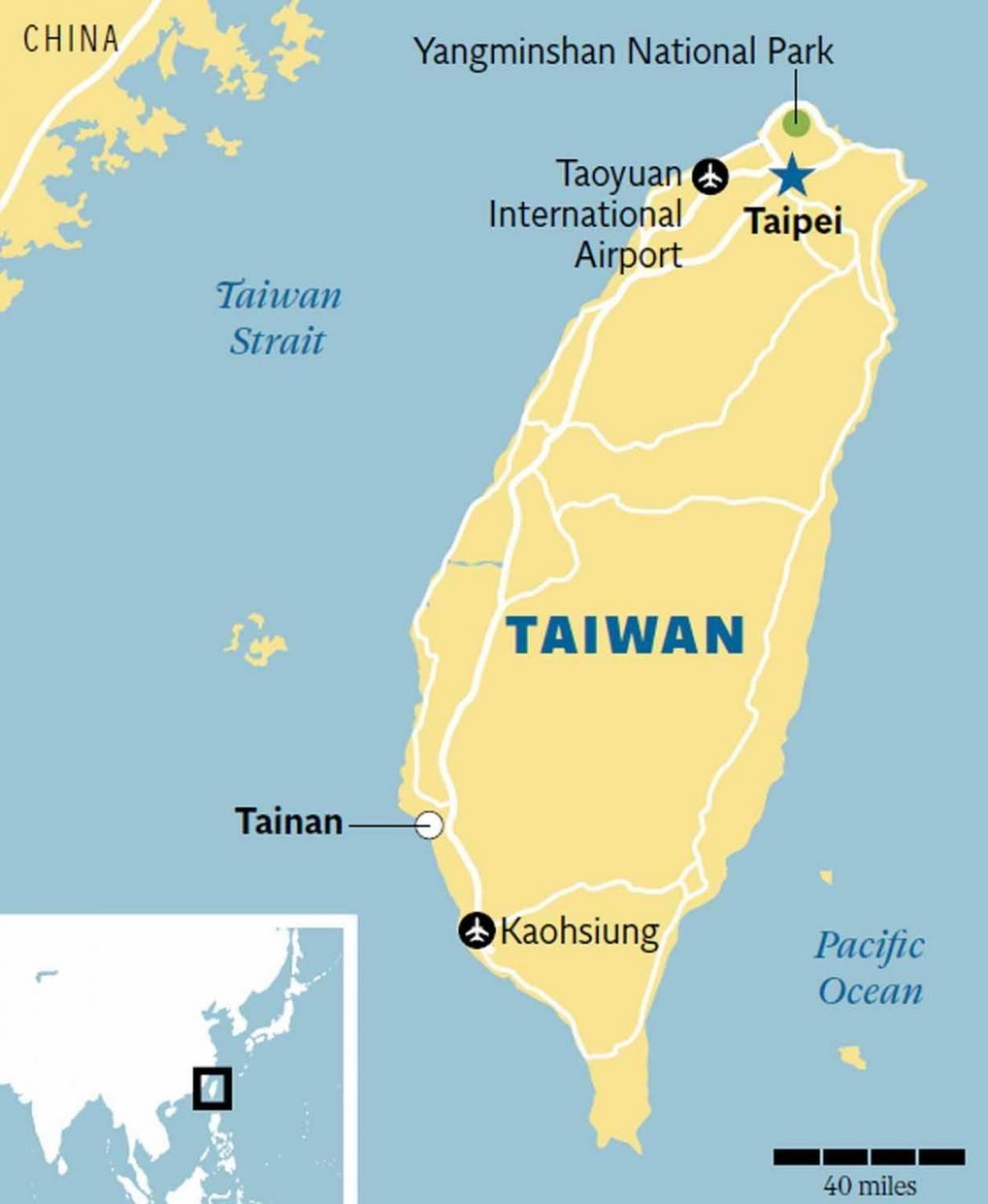 Taiwan tainan Karte