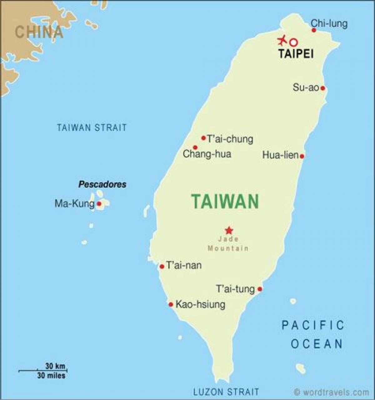 Der internationale Flughafen Taiwan taoyuan Karte anzeigen