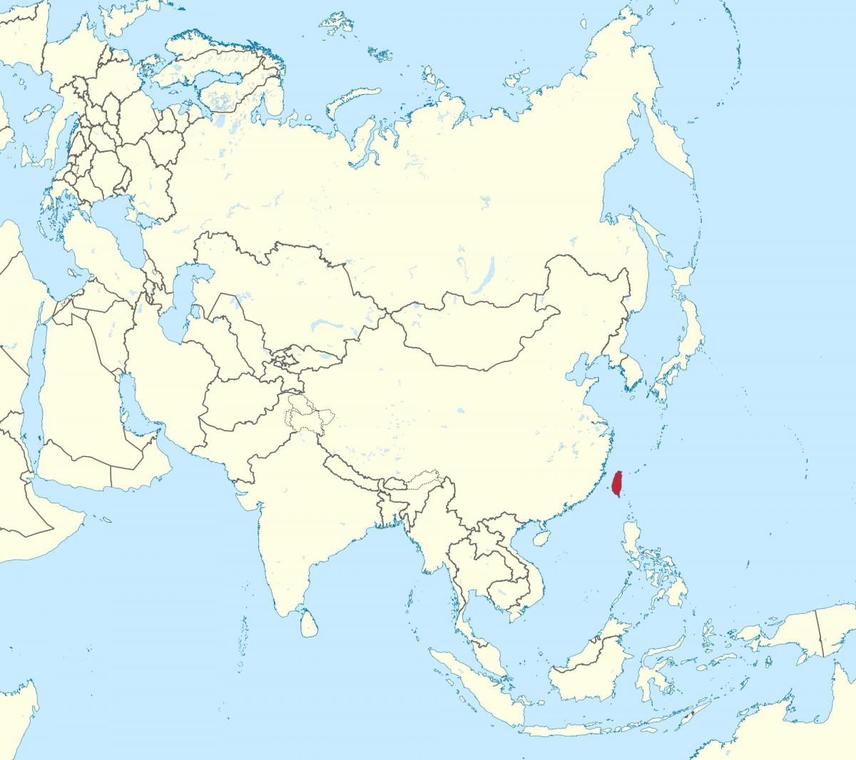 Taiwan-Karten in Asien