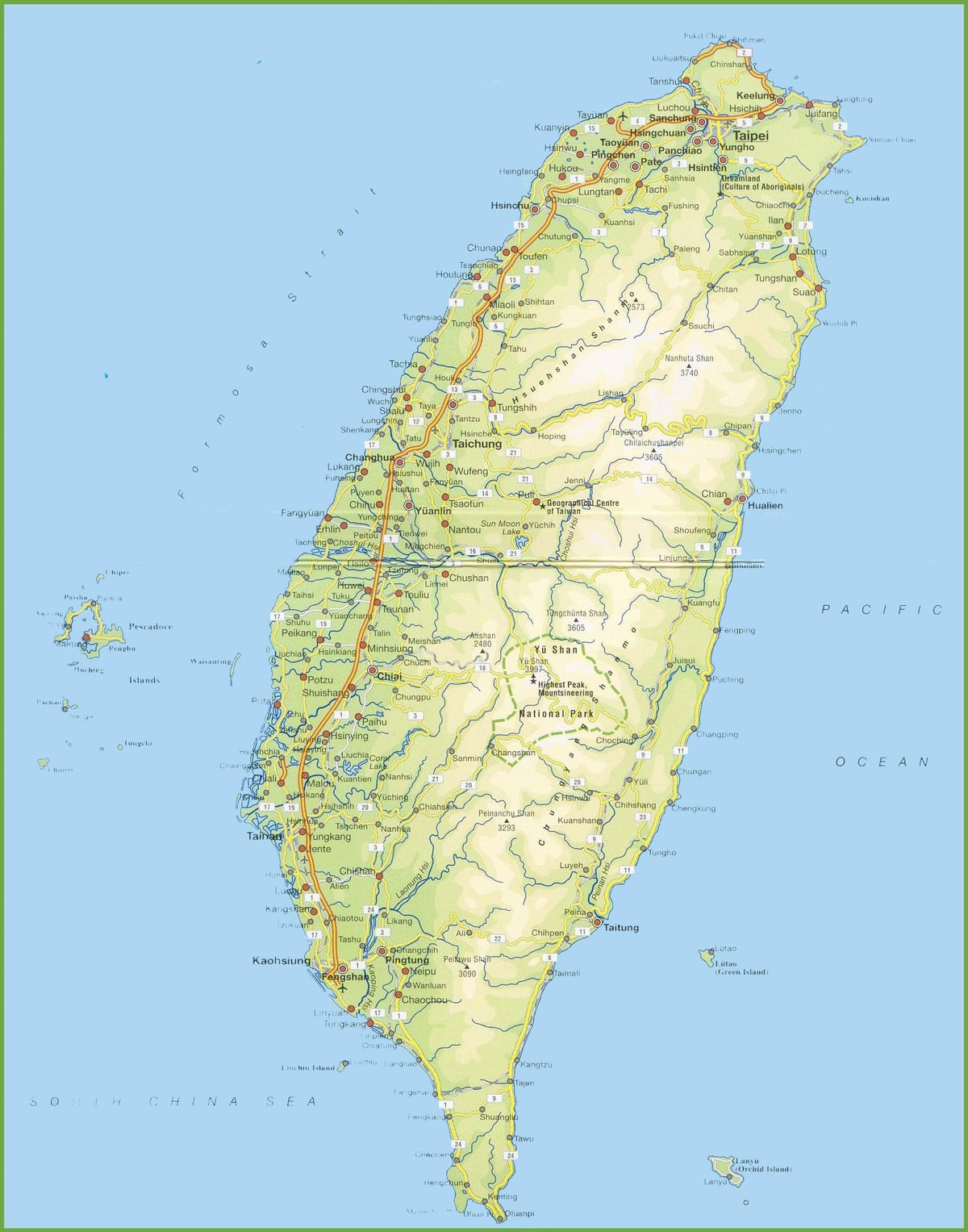Karte Taiwan offline