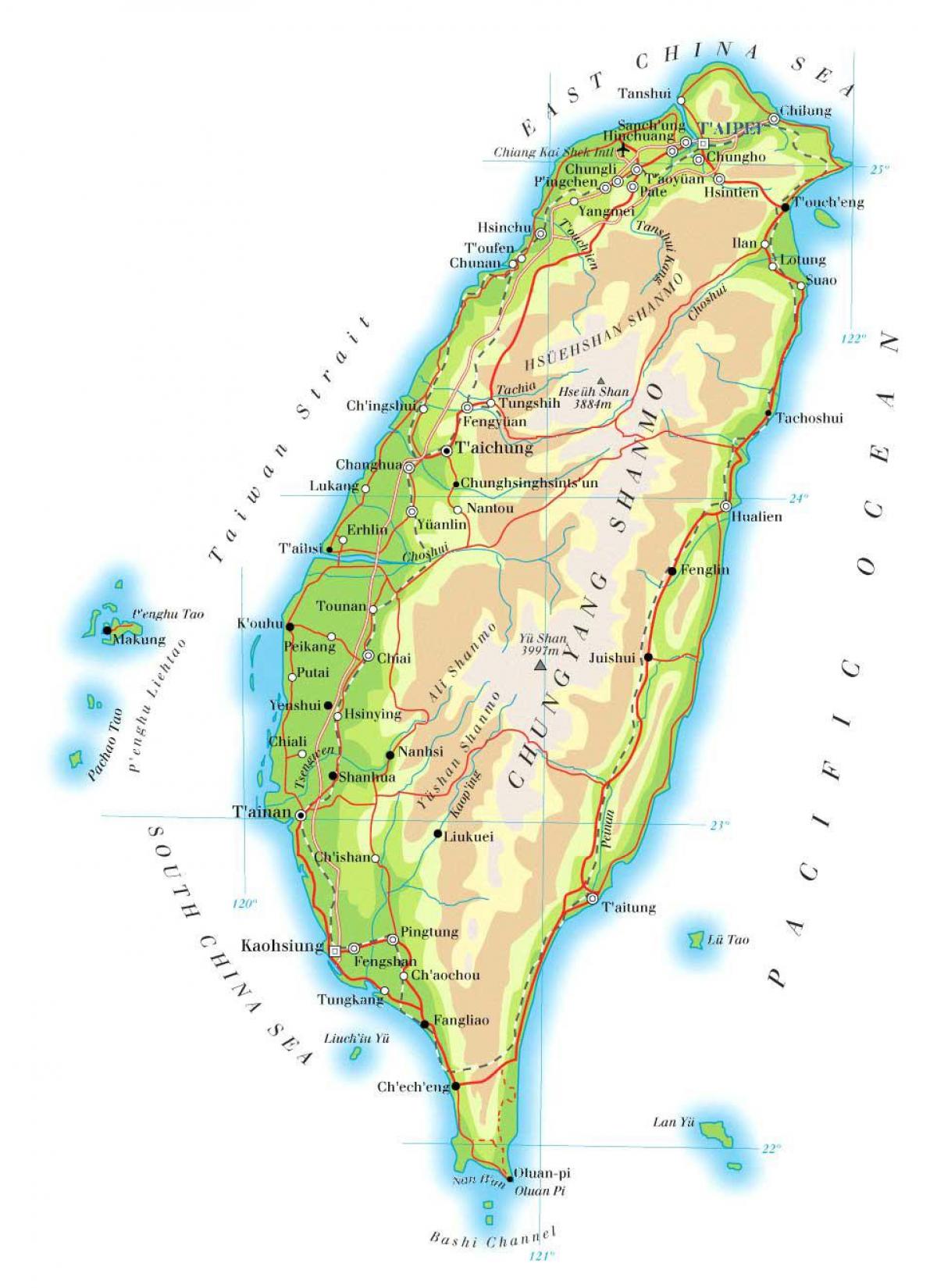 Taiwan highway Karte anzeigen