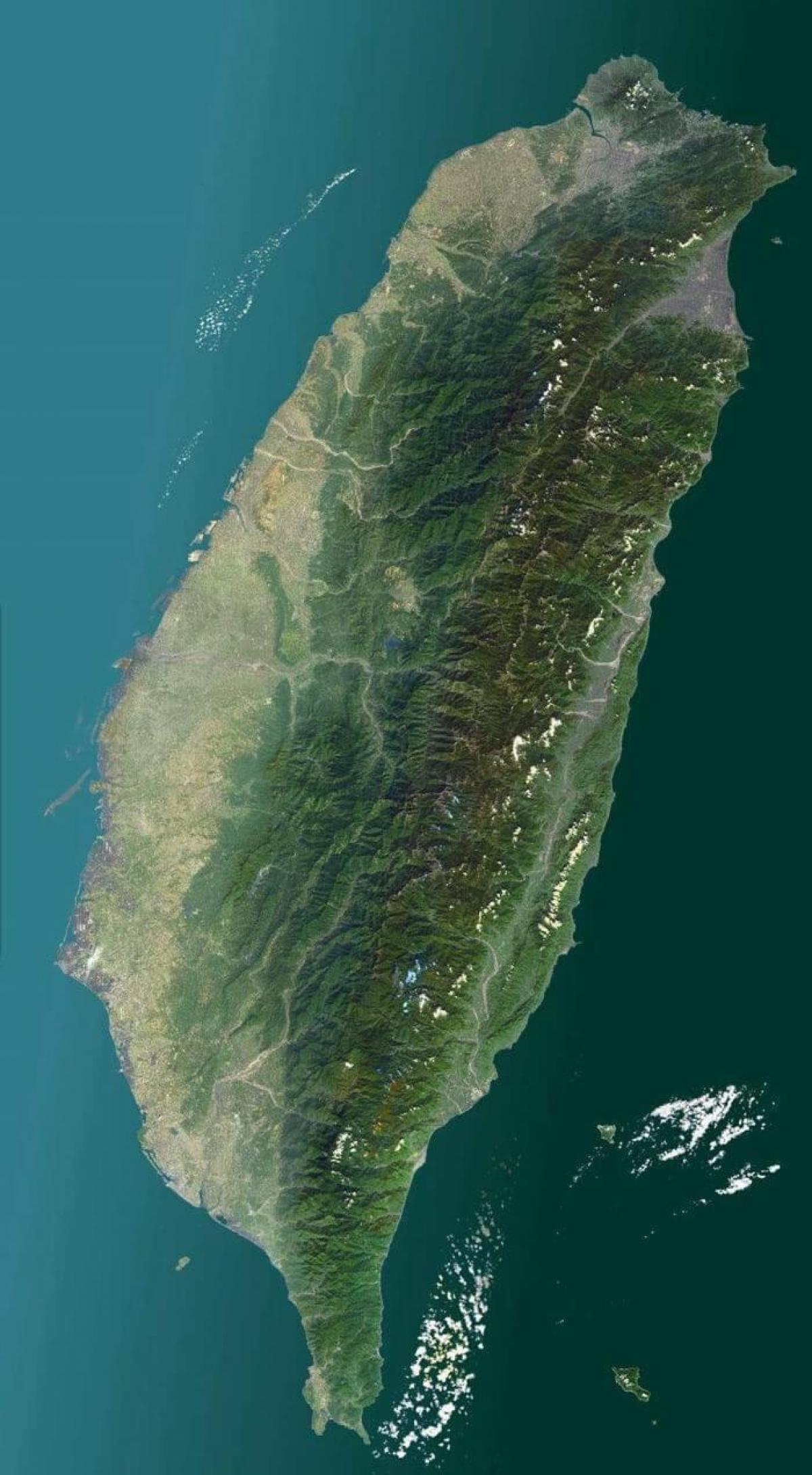 Karte von Taiwan Sat
