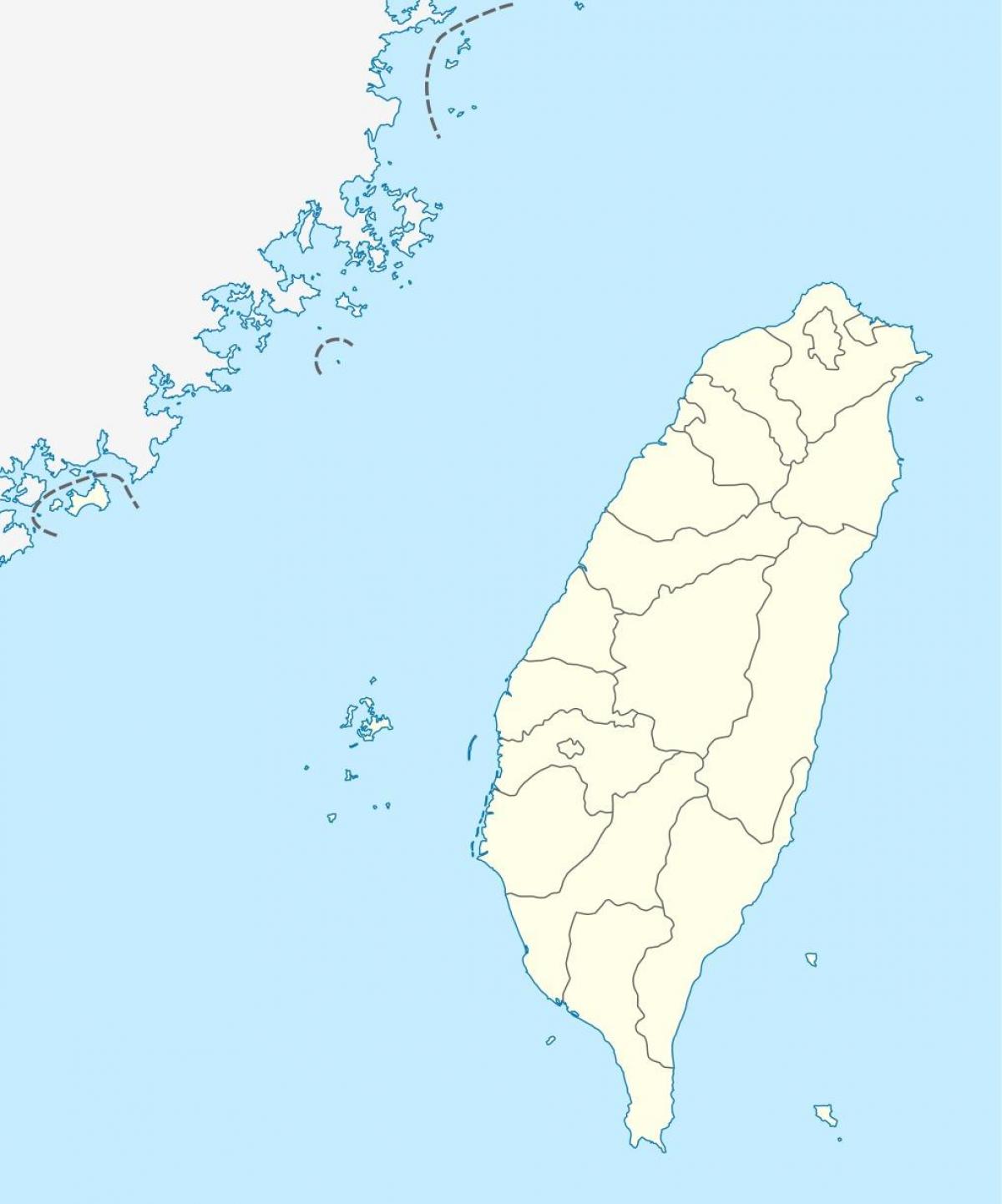 Landkarte von Taiwan-vector