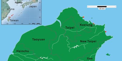 Northern Taiwan Karte