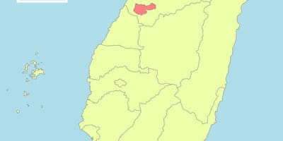 Karte von taichung, Taiwan