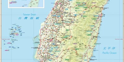 Karte von Taiwan Attraktion