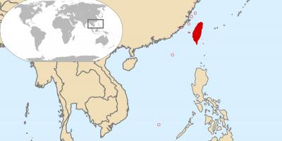 Weltkarte Taiwan