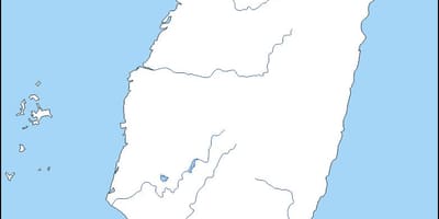 Karte von Taiwan Umriss