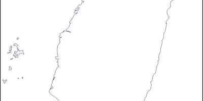 Karte von Taiwan leer